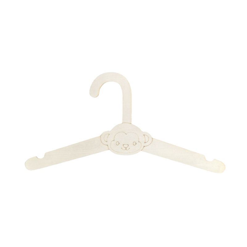 Baby Clothing Hanging Rack - ABVT-20PCS Gantungan Baju Kayu Lucu, Rak